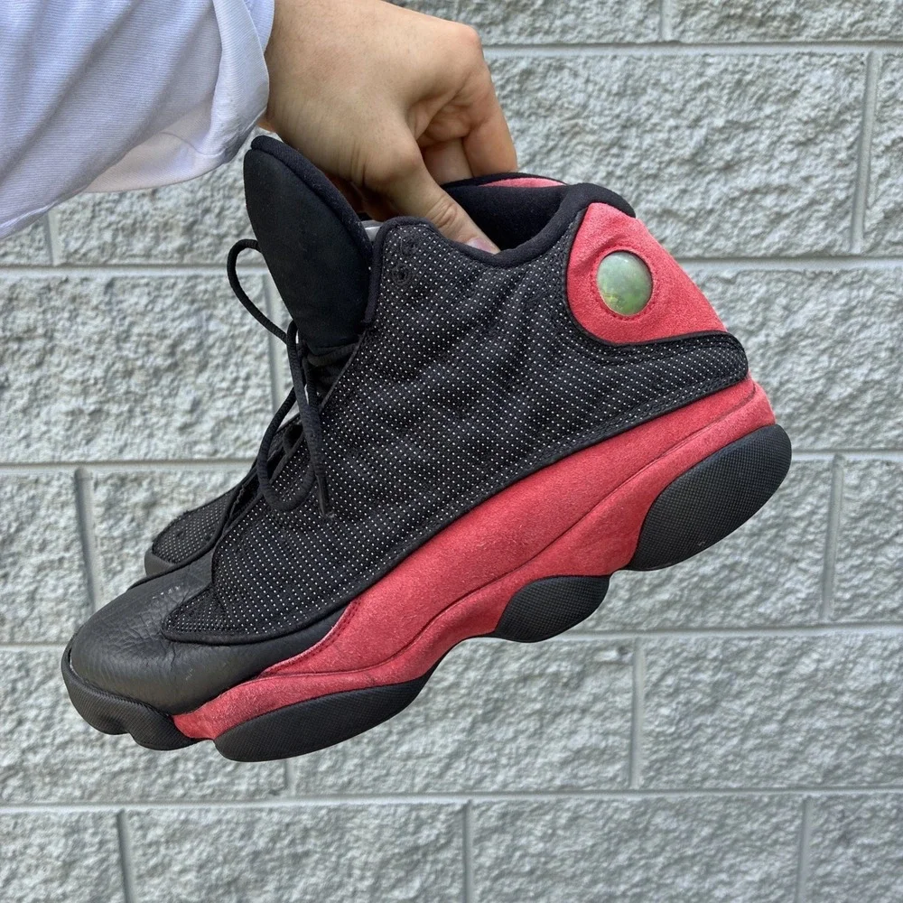 Nike Air Jordan Retro 13 Black Red Bred Used 414571-004 Men Size 13